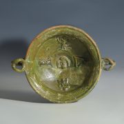 Ancient Roman Lead-Glazed Terracotta Kylix