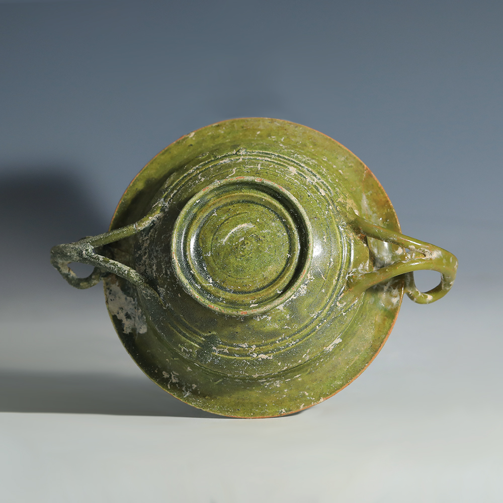 Ancient Roman Lead-Glazed Terracotta Kylix Ancient Roman Lead-Glazed Terracotta Kylix