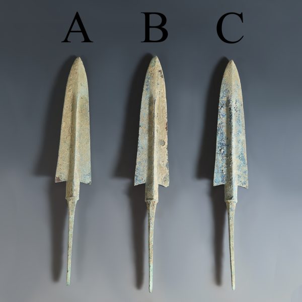 Selection of Luristan Bronze Arrowheads
