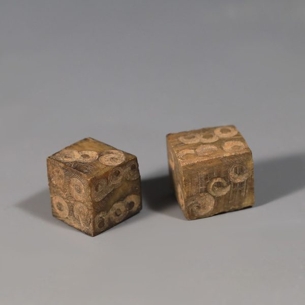 Pair of Small Roman Bone Dice