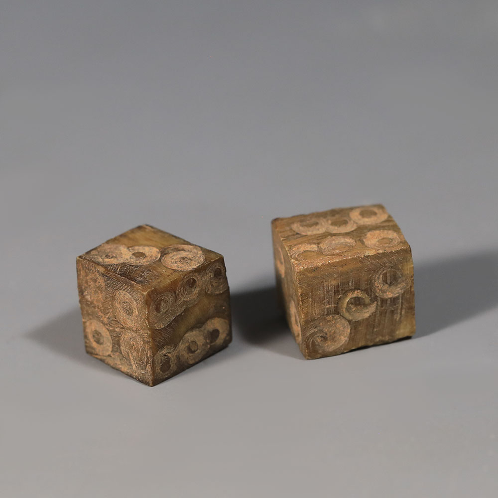 Pair of Small Roman Bone Dice Pair of Small Roman Bone Dice