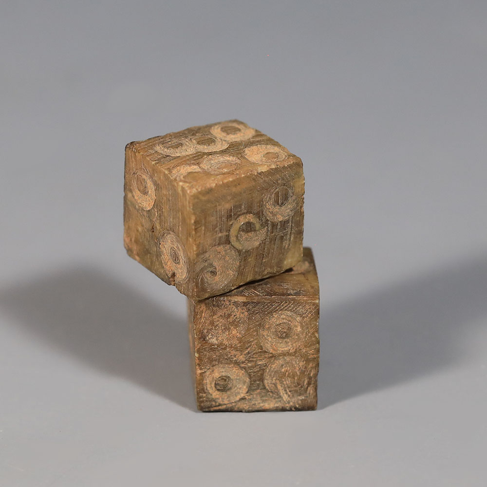 Pair of Small Roman Bone Dice Pair of Small Roman Bone Dice