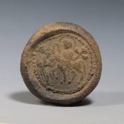 Byzantine Terracotta Pilgrim’s Token Depicting Entry into Jerusalem