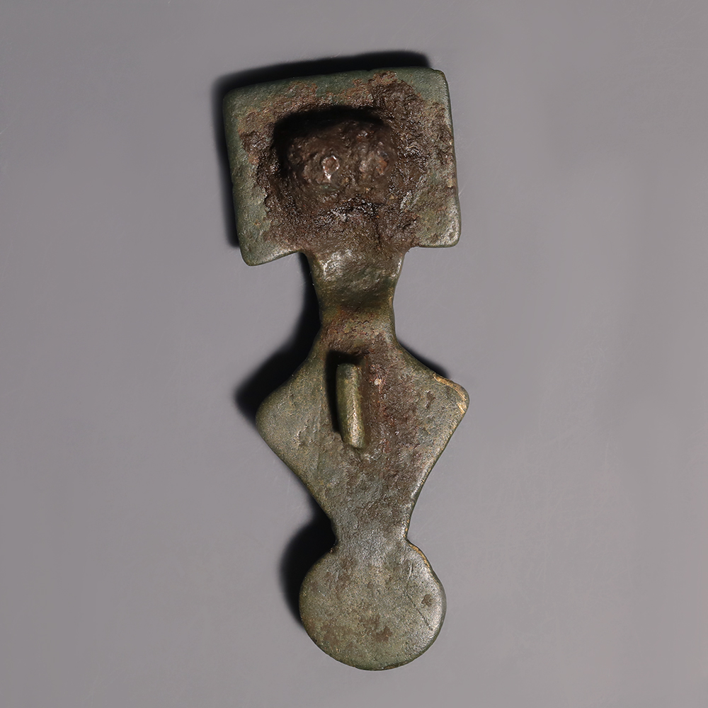 Anglo-Saxon Bronze Small-Long Brooch with Dot Decoration Anglo-Saxon Bronze Small-Long Brooch with Dot Decoration