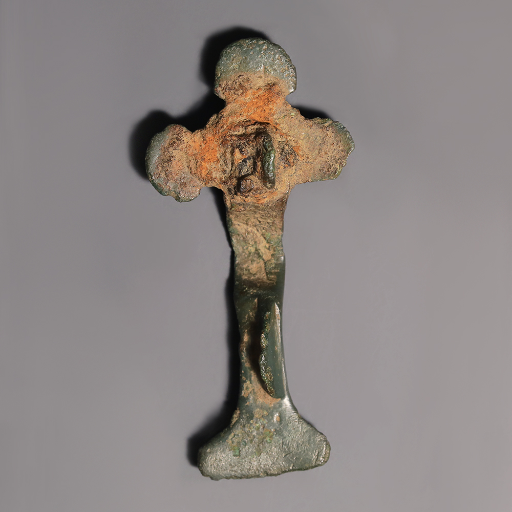 Anglo-Saxon Bronze Small-Long trefoil Brooch Anglo-Saxon Bronze Small-Long trefoil Brooch