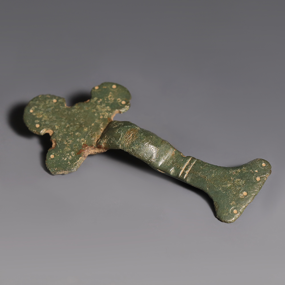 Anglo-Saxon Bronze Small-Long trefoil Brooch Anglo-Saxon Bronze Small-Long trefoil Brooch