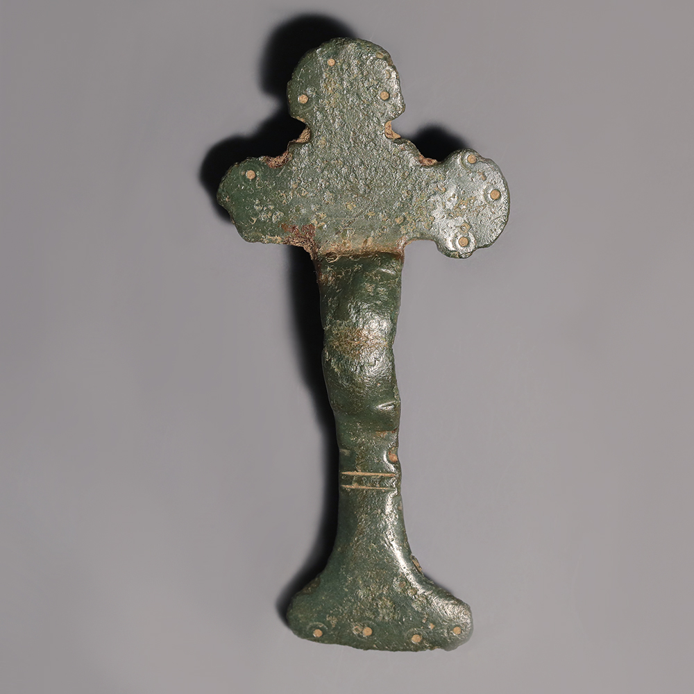Anglo-Saxon Bronze Small-Long trefoil Brooch Anglo-Saxon Bronze Small-Long trefoil Brooch