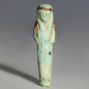 Egyptian Turquoise Faience Shabti