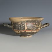 Greek Corinthian Terracotta Skyphos