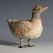 Han Dynasty Small Terracotta Duck Statuette