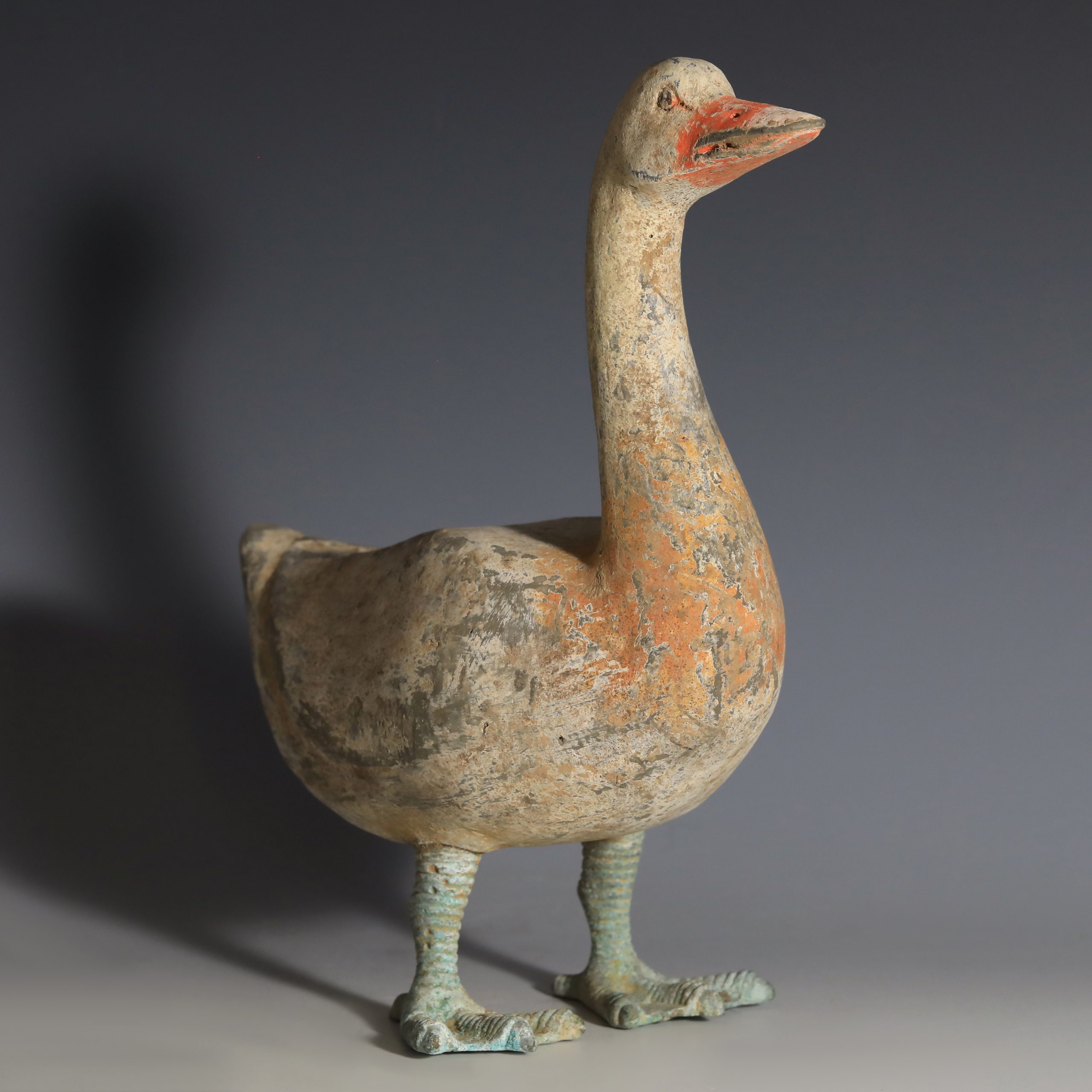 Han Dynasty Terracotta Duck Statuette Han Dynasty Terracotta Duck Statuette