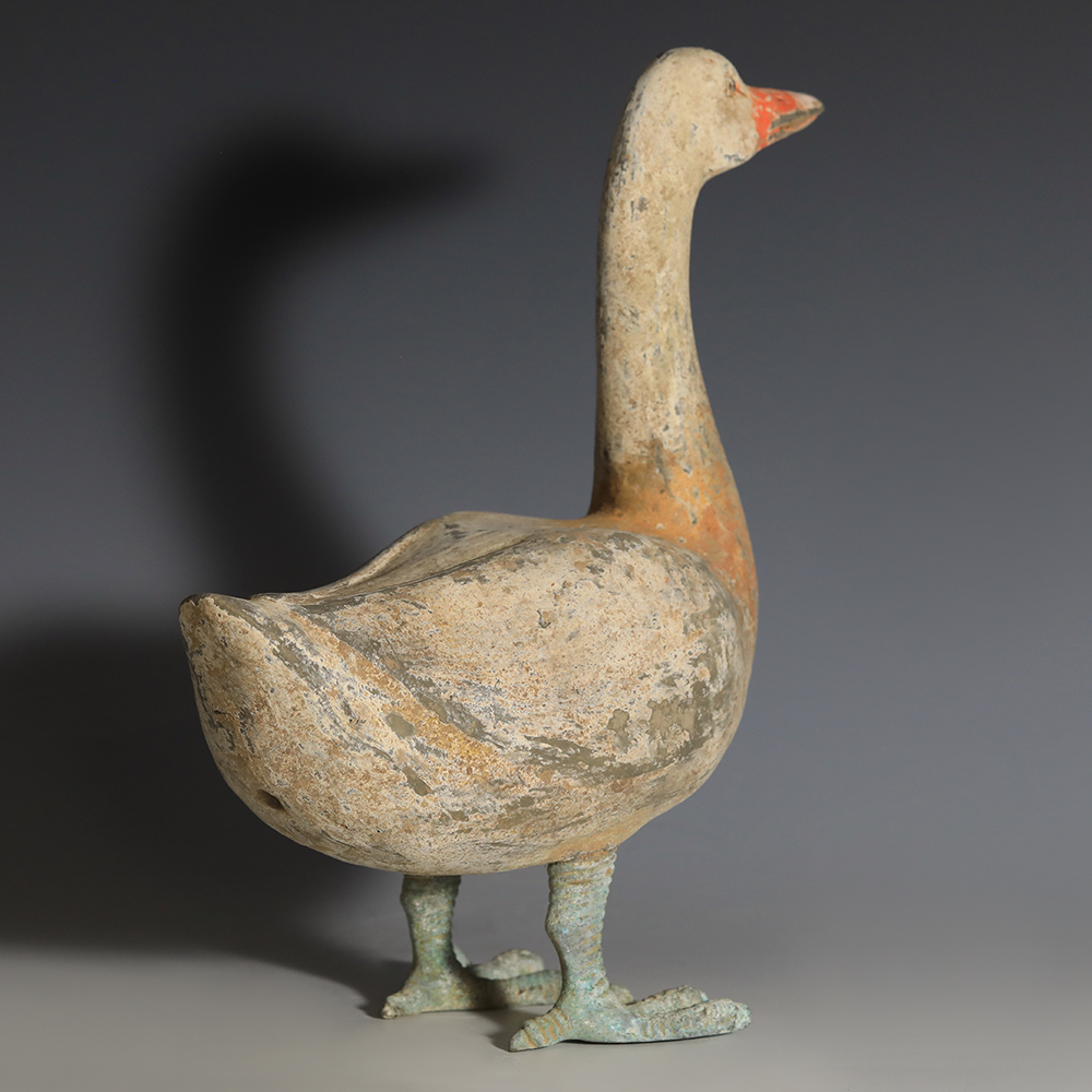 Han Dynasty Terracotta Duck Statuette Han Dynasty Terracotta Duck Statuette