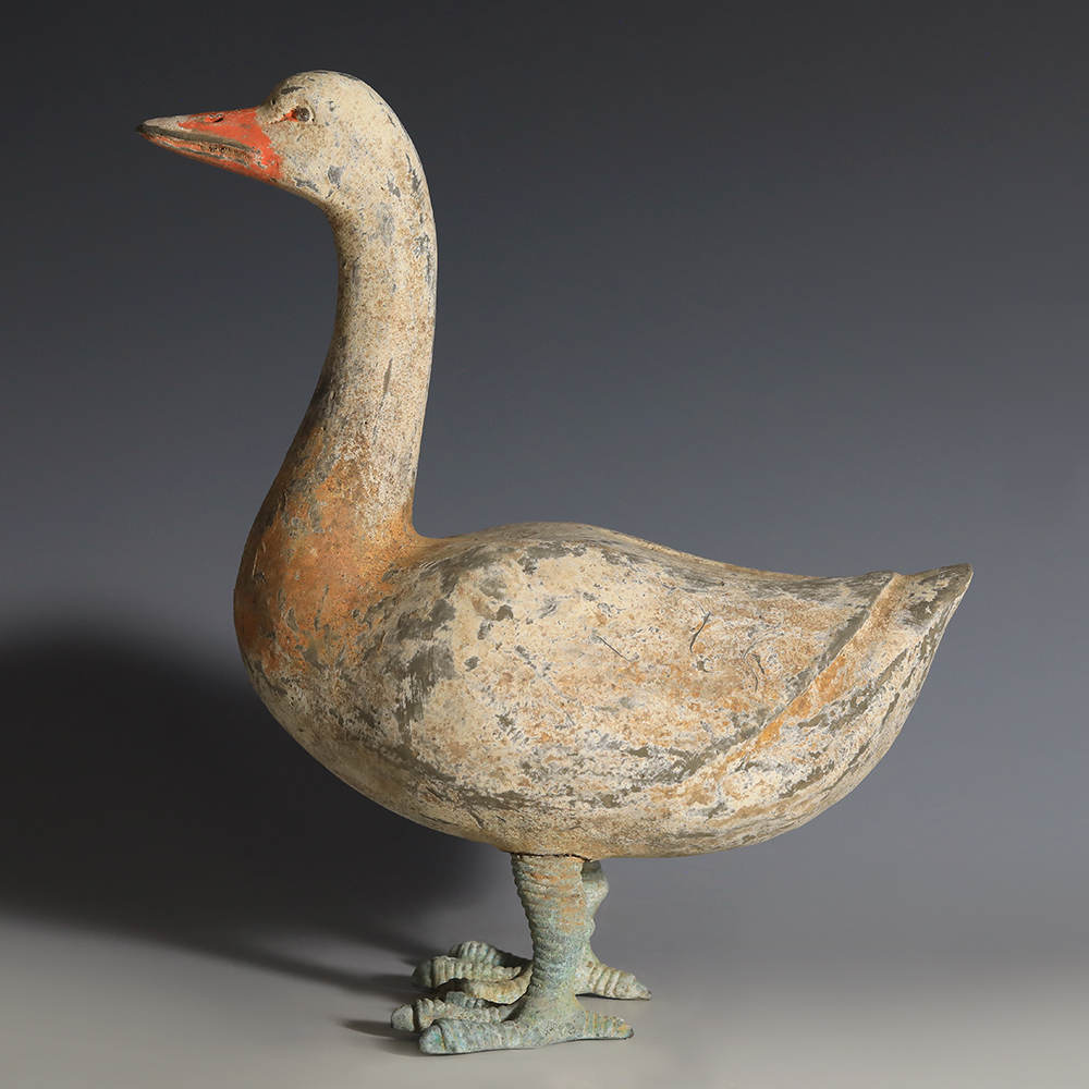 Han Dynasty Terracotta Duck Statuette Han Dynasty Terracotta Duck Statuette
