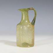 Roman Octagonal Pale Green Glass Jug
