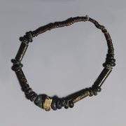 Romano-Egyptian Black and Blue Glass and Faience Bracelet