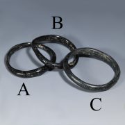 Selection of Ancient Roman Black Glass Bangles