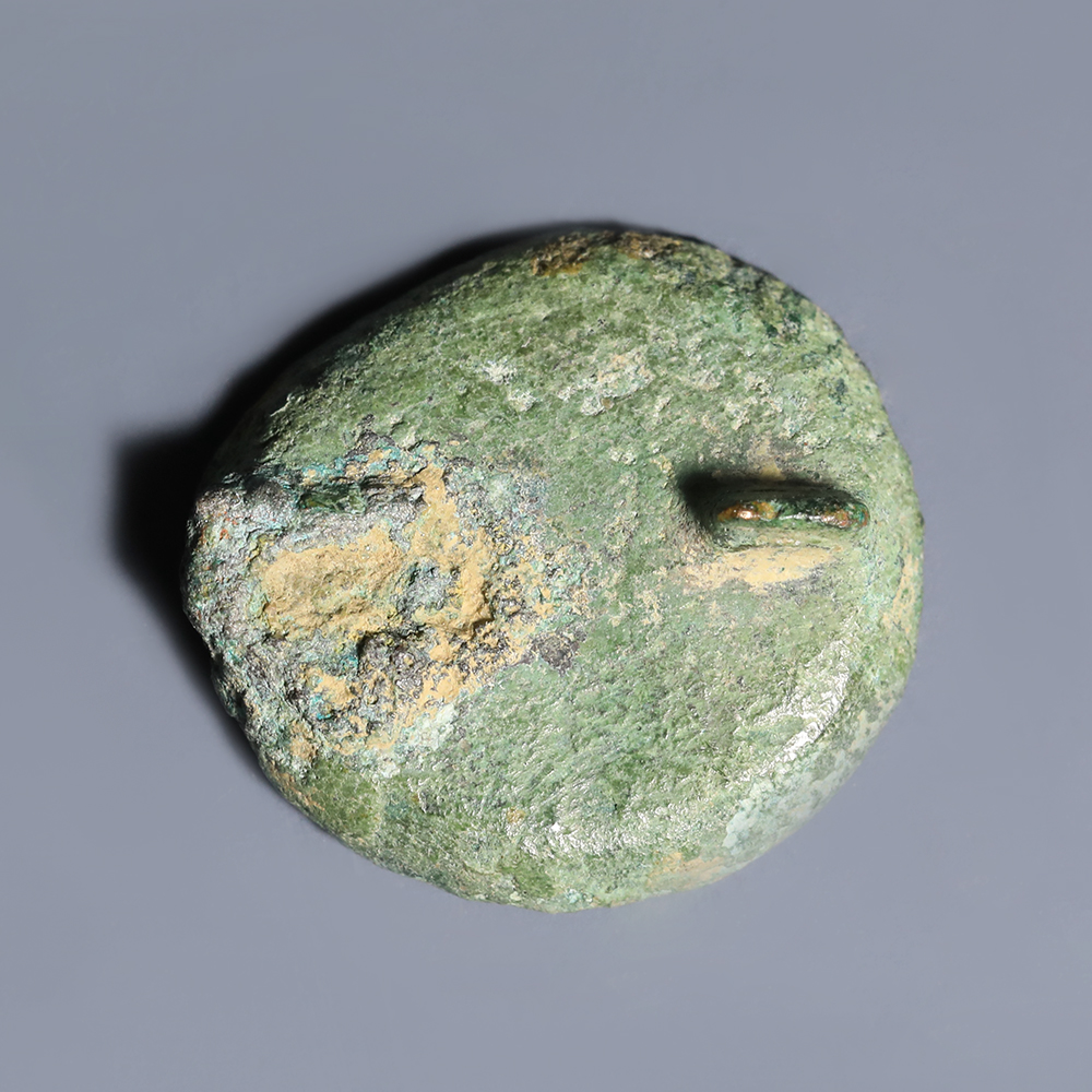 Anglo-Saxon Bronze Button Brooch Anglo-Saxon Bronze Button Brooch