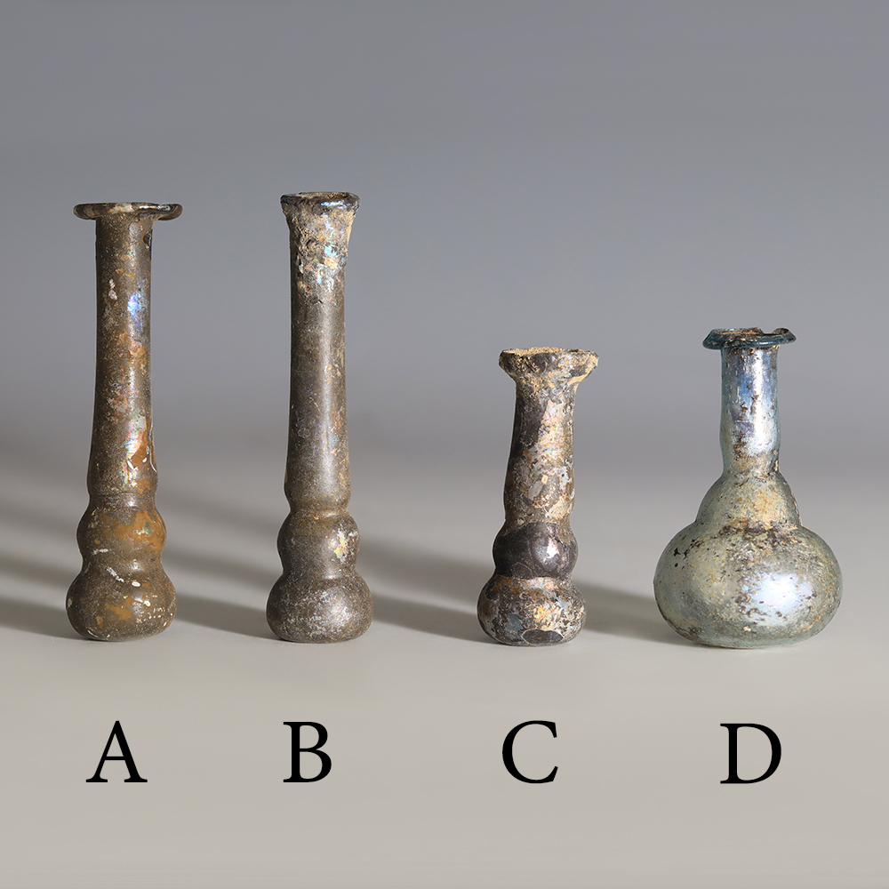 Selection of Roman Glass Unguentaria Selection of Roman Glass Unguentaria