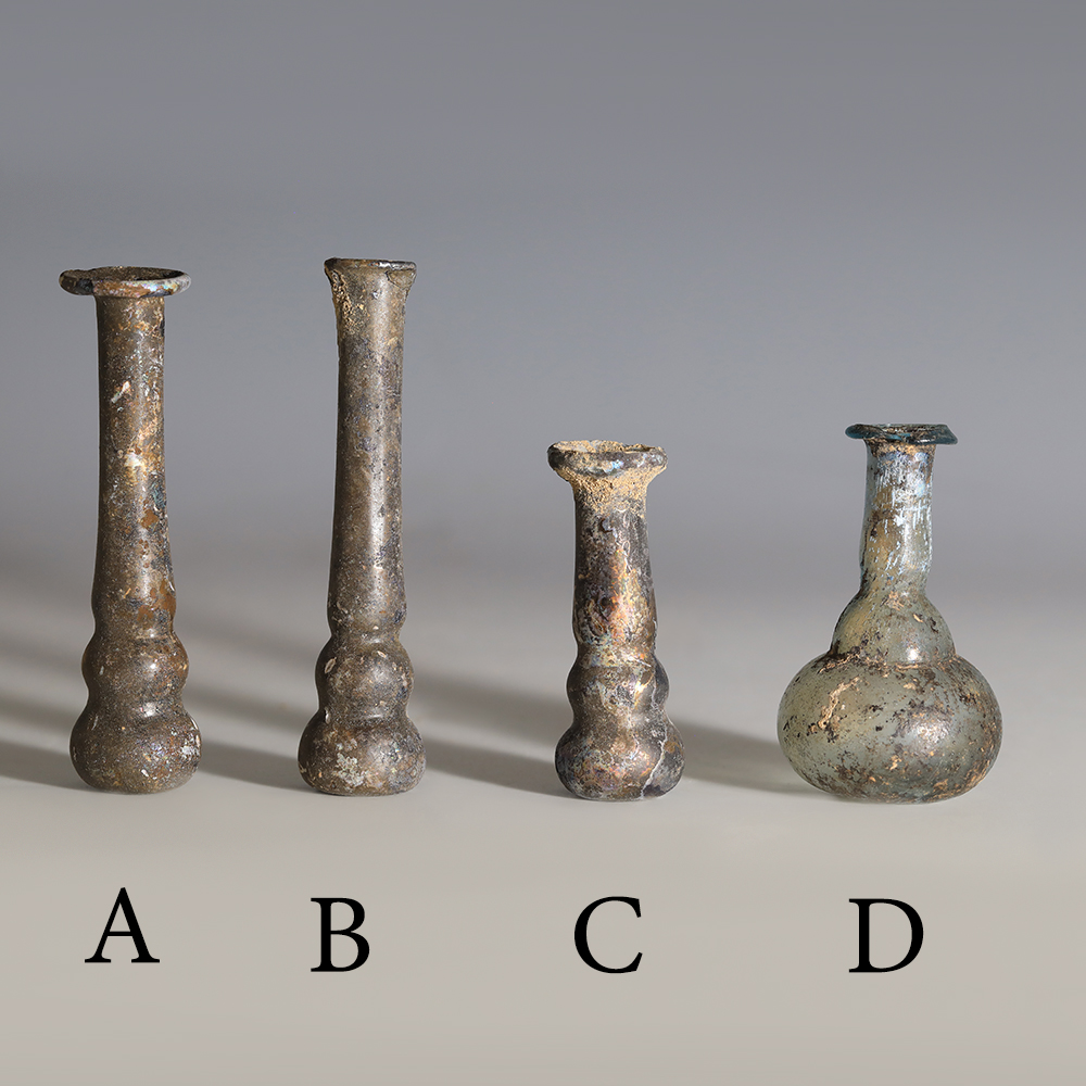 Selection of Roman Glass Unguentaria Selection of Roman Glass Unguentaria