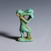 Ancient Egyptian Faience Nehebkau Amulet