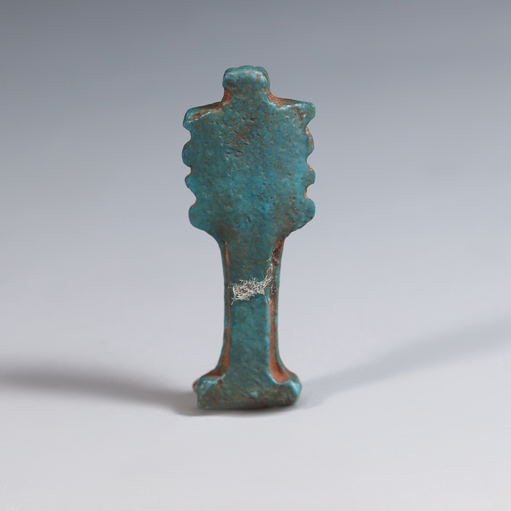 Ancient Egyptian Turquoise Faience Djed Pillar Amulet Ancient Egyptian Turquoise Faience Djed Pillar Amulet