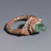 Bactrian Bronze and Rock Crystal Ring