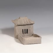 Han Dynasty Mingqi Clay House and Courtyard Model