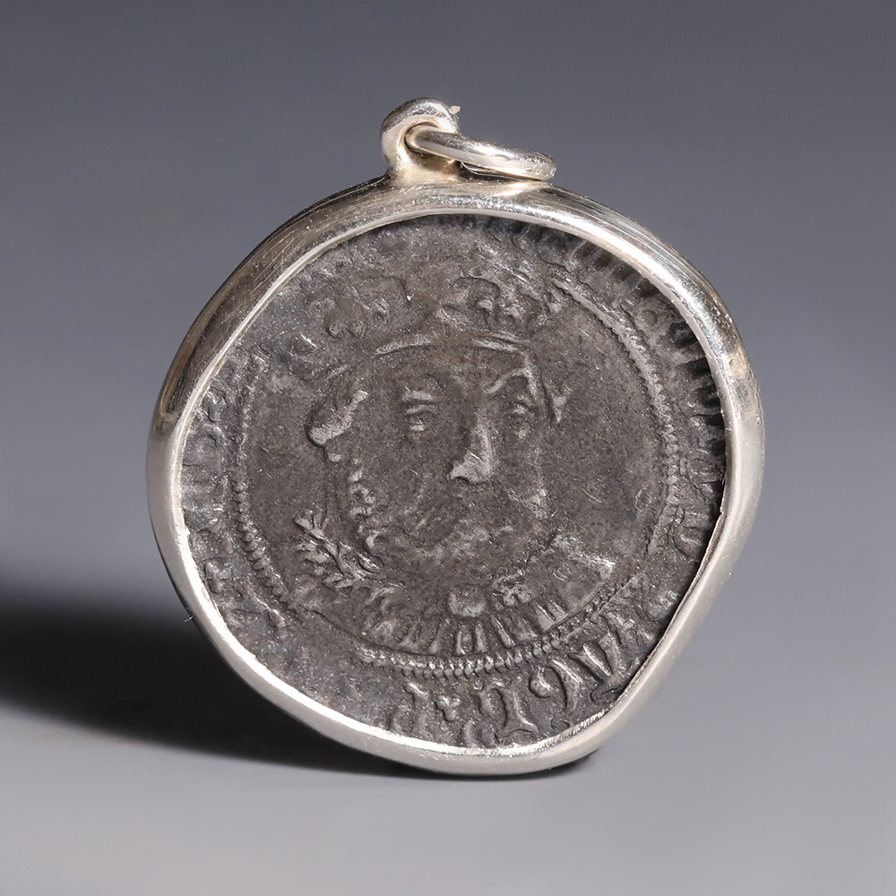 Henry VIII Silver Groat Pendant in a Silver Frame Henry VIII Silver Groat Pendant in a Silver Frame