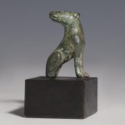 Roman Bronze Dog Statuette