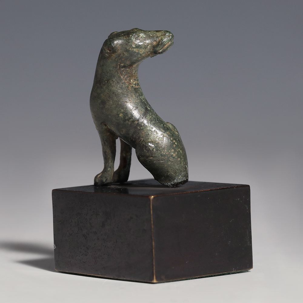 Roman Bronze Dog Statuette Roman Bronze Dog Statuette