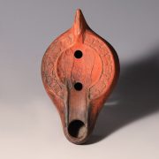 Roman North African Oil Lamp with Fish