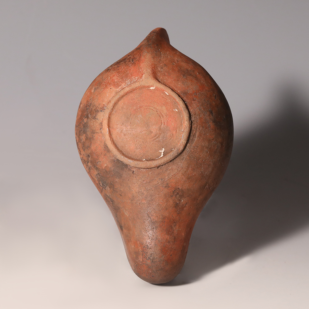Roman North African Oil Lamp with Fish Roman North African Oil Lamp with Fish