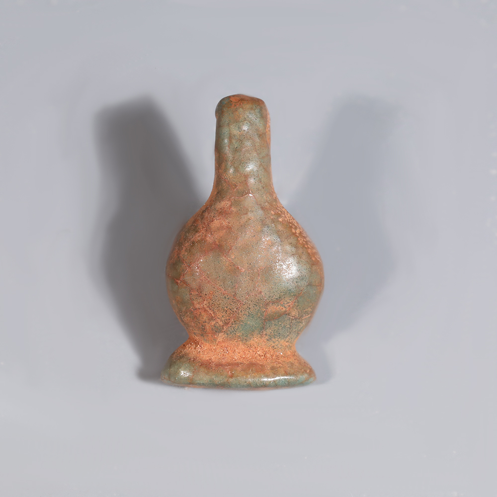 selection ancient egyptian turquoise faience poppy amulet