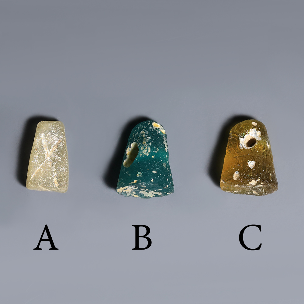 Selection of Roman Glass Pendants Selection of Roman Glass Pendants