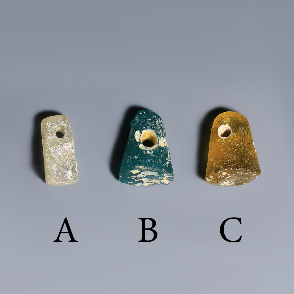Selection of Roman Glass Pendants Selection of Roman Glass Pendants