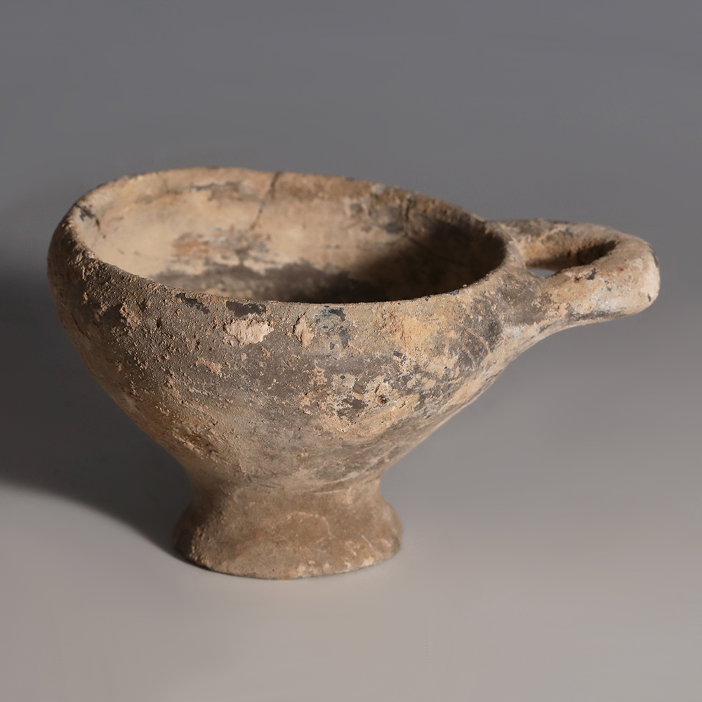 Amlash Gray Ware Miniature Footed Cup Amlash Gray Ware Miniature Footed Cup