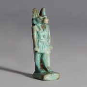 Ancient Egyptian Faience Anubis Amulet