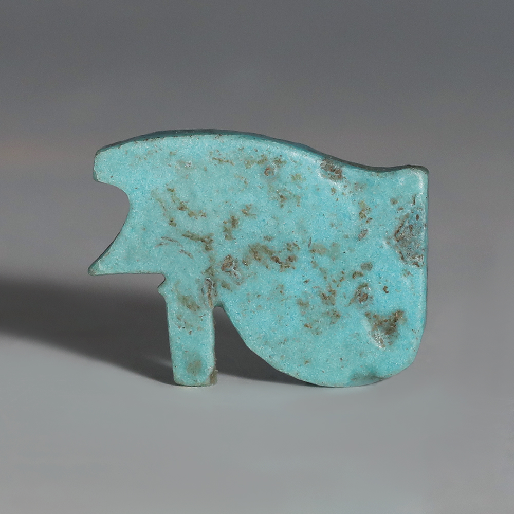 Egyptian Blue Faience Wedjat Amulet Egyptian Blue Faience Wedjat Amulet