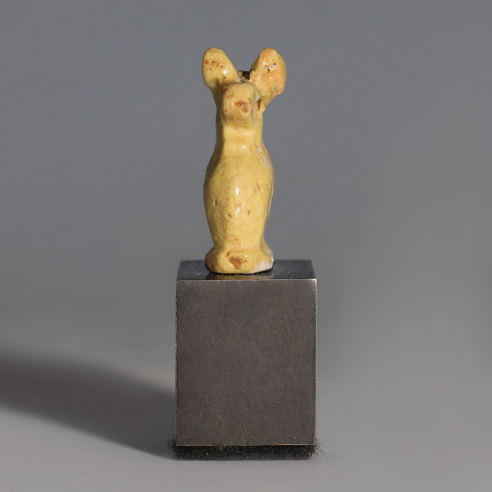 Egyptian Cream Faience Bastet Amulet Egyptian Cream Faience Bastet Amulet