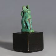 Egyptian Faience Bastet Amulet