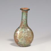Roman Green Glass Flask