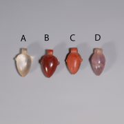 Selection of Ancient Egyptian Precious Stone Ib Heart Amulets